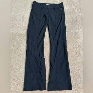 Alice‎ + Olivia Black Leather Trim Pants Size 4
